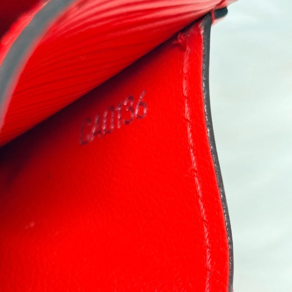 Louis Vuitton Red Epi Leather Sarah Envelope‎ Wallet